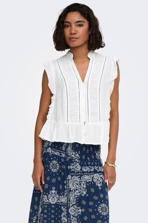 top broderie wit