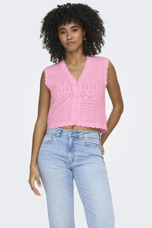 top gebreid  roze