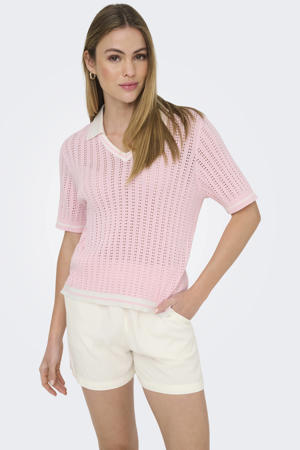 top gebreid lichtroze