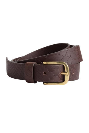 leren riem donkerbruin