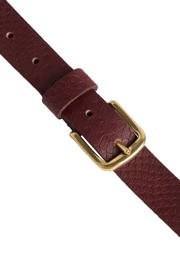 thumbnail: Petrol industries Plus Size leren riem bordeauxrood