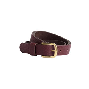 leren riem bordeauxrood