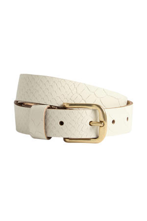 leren riem ecru