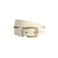 Petrol industries Plus Size leren riem ecru