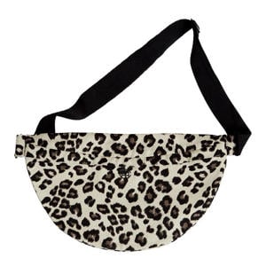 crossbody tas met panterprint MSCHSage beige