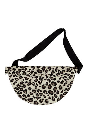 crossbody tas met panterprint MSCHSage beige