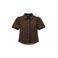 Elvira Collections blouse met stippen bruin