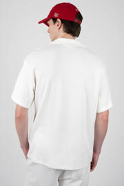 thumbnail: Prohibited loose casual overhemd met textuur wit