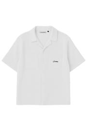 thumbnail: Prohibited loose casual overhemd met textuur wit