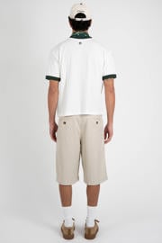 thumbnail: Prohibited straight leg bermuda short - crème