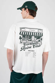 thumbnail: Prohibited oversized T-shirt met backprint wit