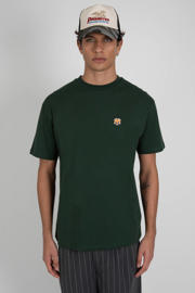 thumbnail: Prohibited oversized T-shirt met backprint donkergroen