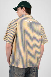 thumbnail: Prohibited loose gestreept casual overhemd geel
