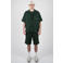 Prohibited Seaside Waffle Shorts regular casual short met textuur donkergroen