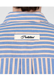 thumbnail: Prohibited regular gestreept casual overhemd blauw