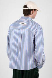 thumbnail: Prohibited regular gestreept casual overhemd blauw