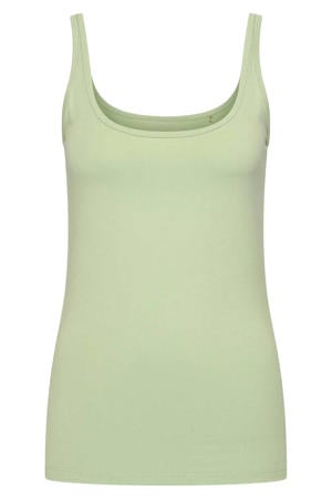 jersey basis top lichtgroen