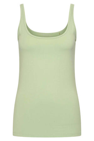 jersey basis top lichtgroen