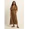 Expresso midi jurk bruin