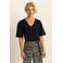 Expresso top zwart travelstof