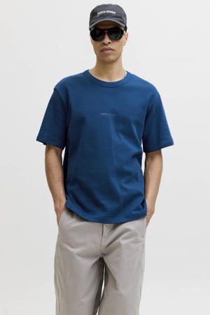 regular T-shirt donkerblauw