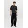 JACK & JONES PREMIUM regular polo gebreid zwart