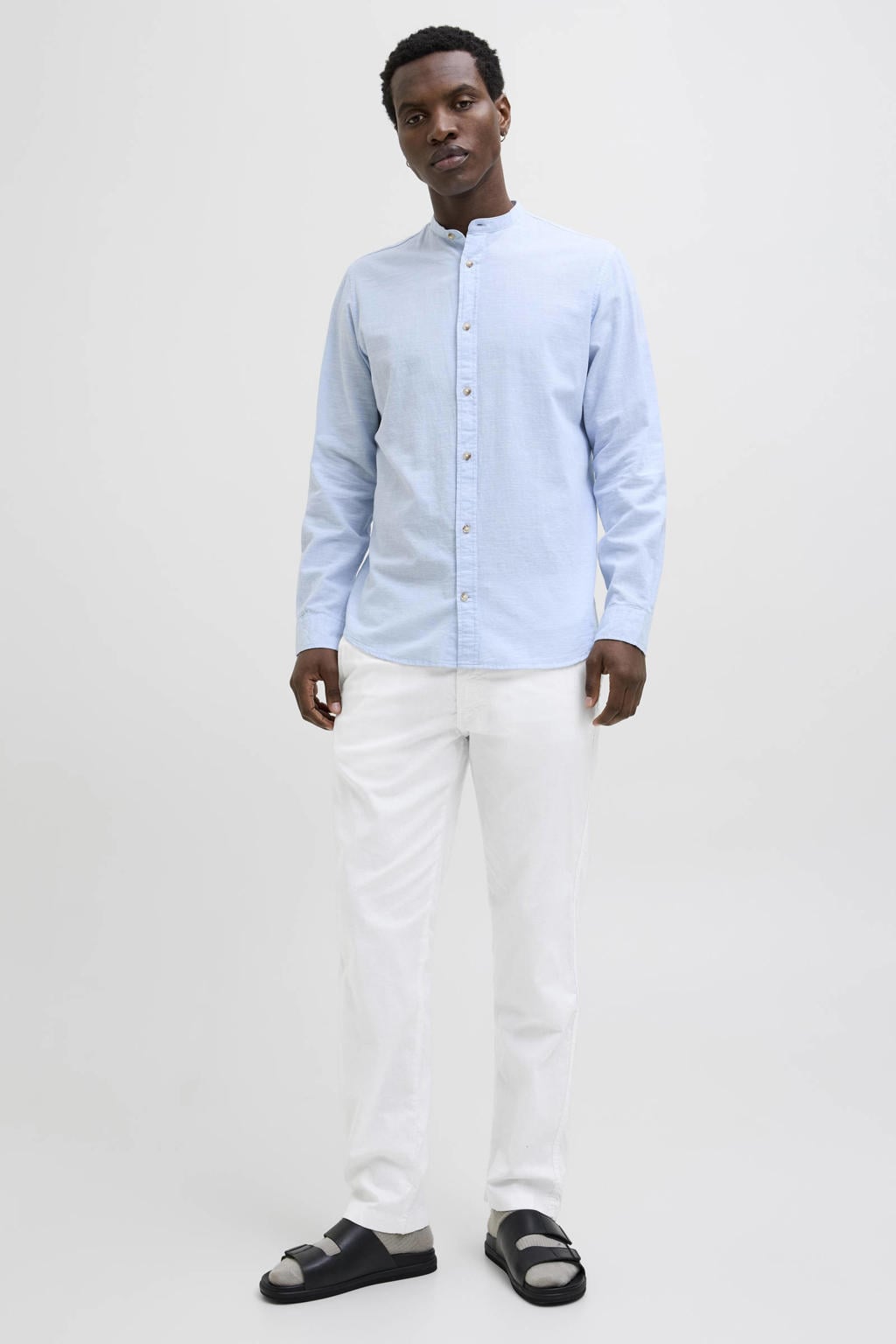 JACK & JONES PANTS STUDIO JPSTKANE relaxed casual broek met linnen