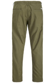 thumbnail: JACK & JONES PANTS STUDIO JPSTKANE relaxed casual broek met linnen groen