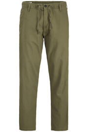 thumbnail: JACK & JONES PANTS STUDIO JPSTKANE relaxed casual broek met linnen groen