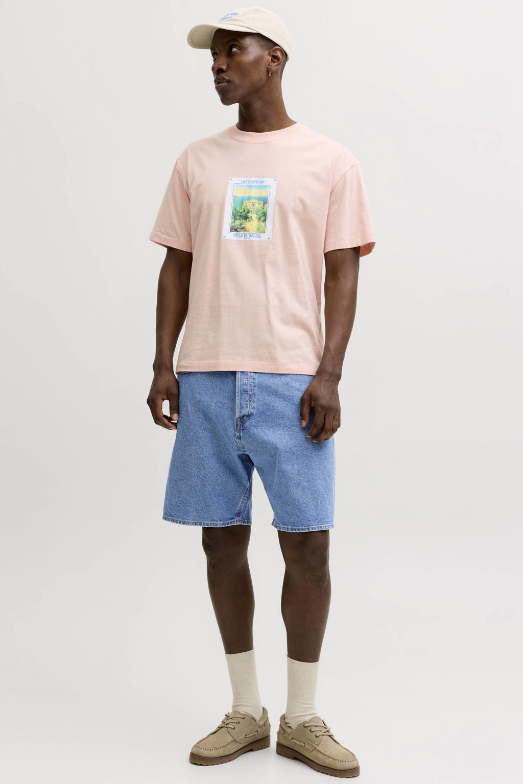 JACK & JONES JEANS INTELLIGENCE JJITONY JJORIGINAL denim relaxed short medium blue denim