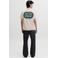 JACK & JONES ORIGINALS relaxed T-shirt met backprint beige