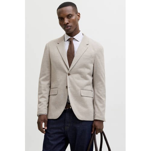 JACK & JONES PREMIUM jersey colbert beige afbeelding