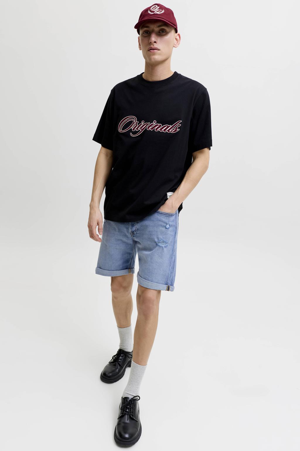 JACK & JONES JEANS INTELLIGENCE JJIRICK JJIORIGINAL denim regular short blue denim