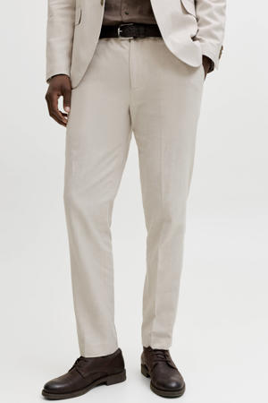 JPRMARTIN slim pantalon met linnen beige