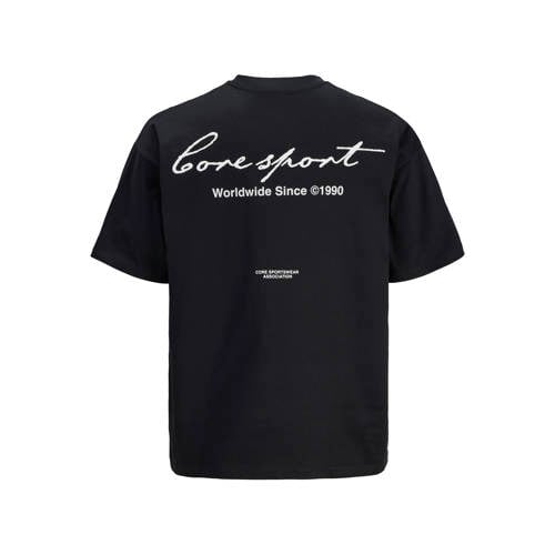 JACK & JONES CORE oversized T-shirt met backprint zwart afbeelding