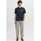 JACK & JONES ORIGINALS relaxed T-shirt met backprint donkerblauw