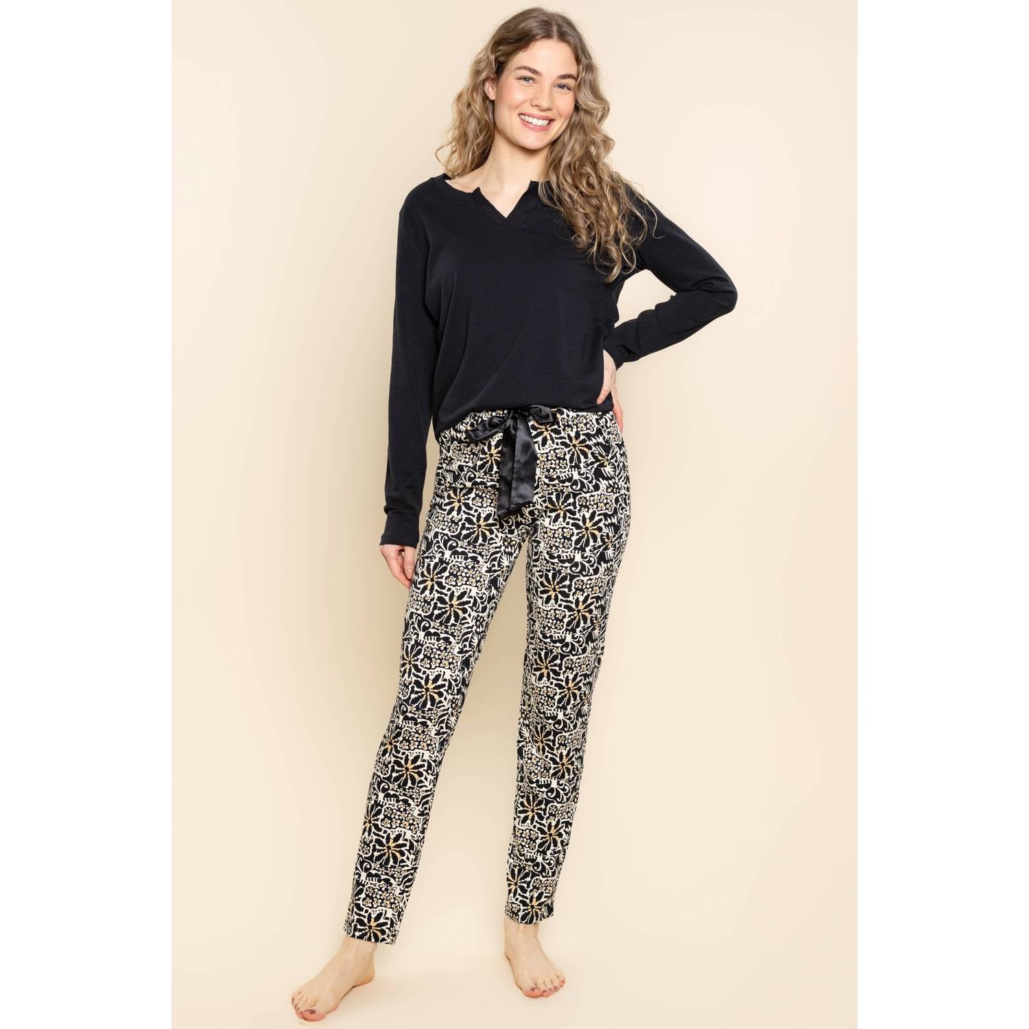 Charlie Choe pyjamatop zwart