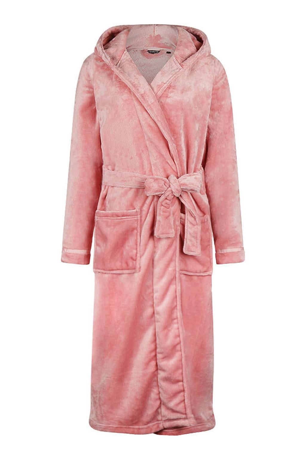 Charlie Choe fleece badjas - roze