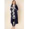 Charlie Choe fleece badjas - donkerblauw