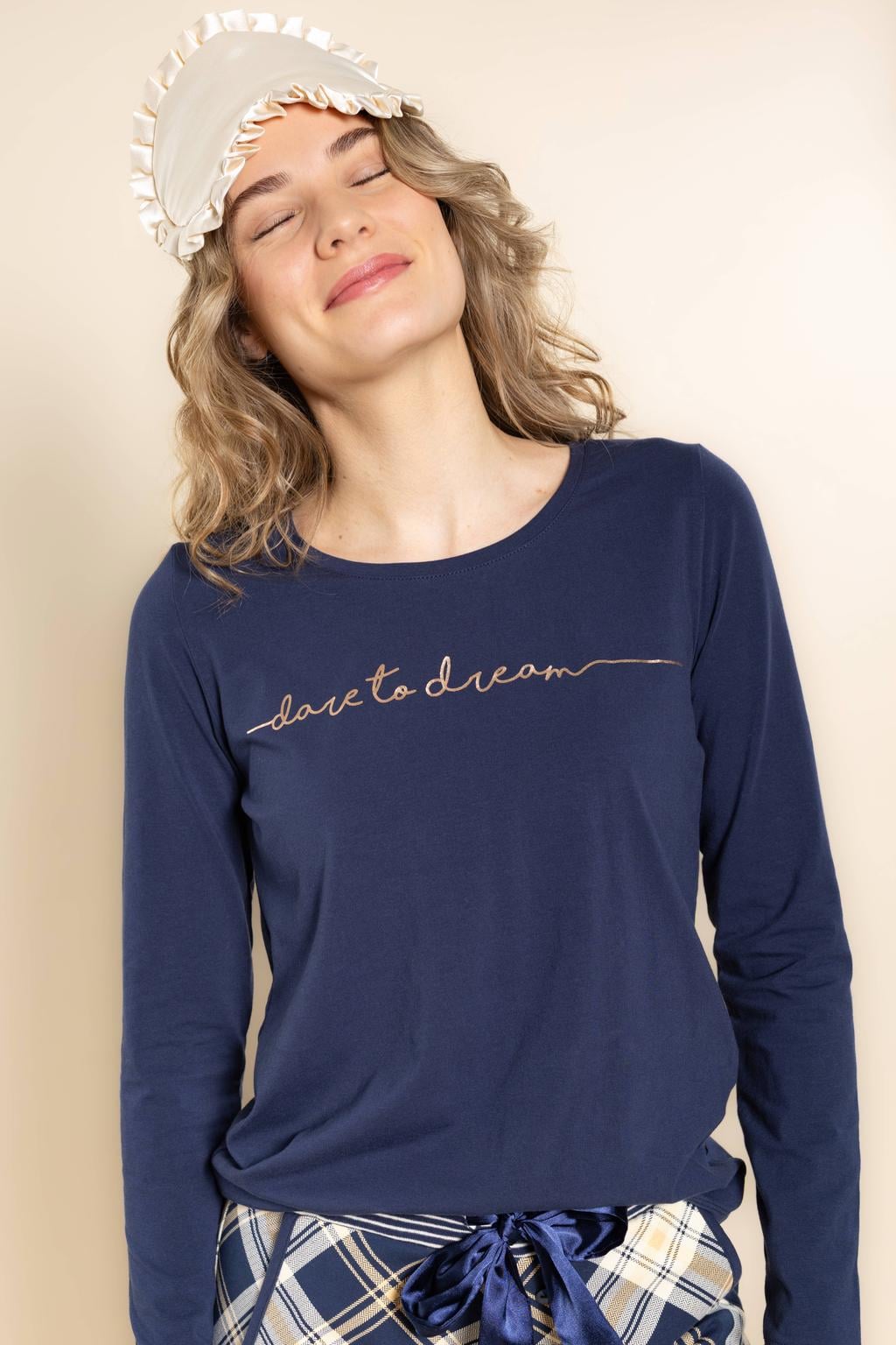 Charlie Choe pyjamatop - donkerblauw