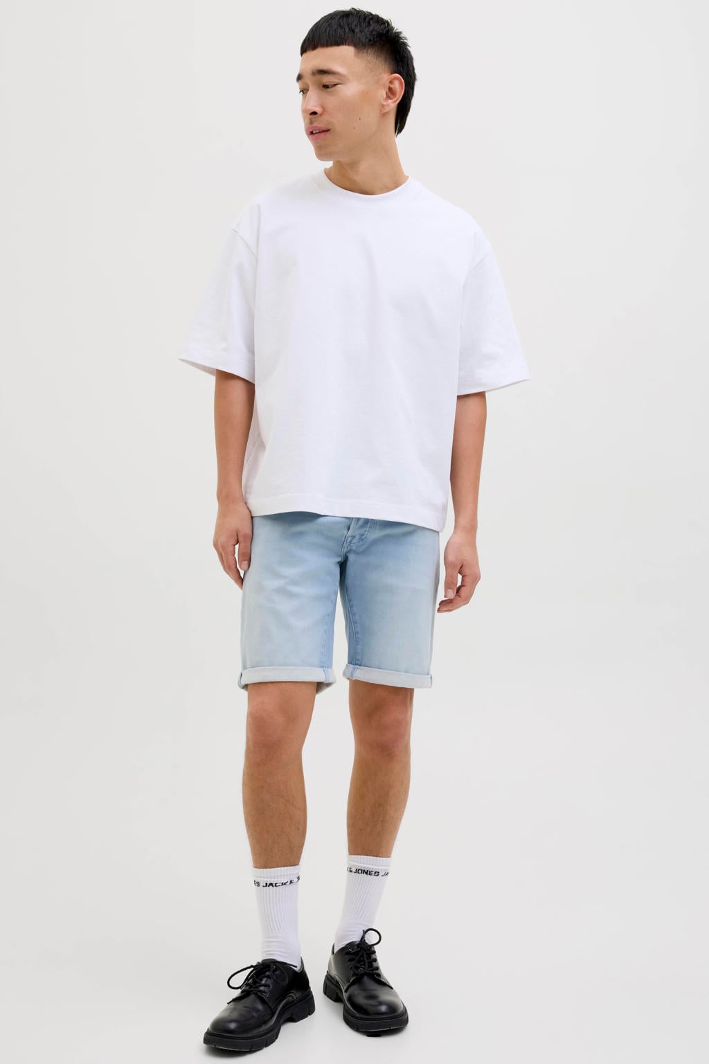 JACK & JONES JEANS INTELLIGENCE JJIRICK JJICON denim regular short light blue denim