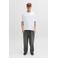 JACK & JONES ORIGINALS relaxed T-shirt met backprint wit