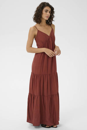 maxi jurk rood
