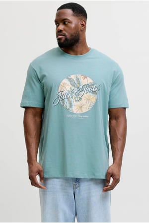 regular T-shirt blauw