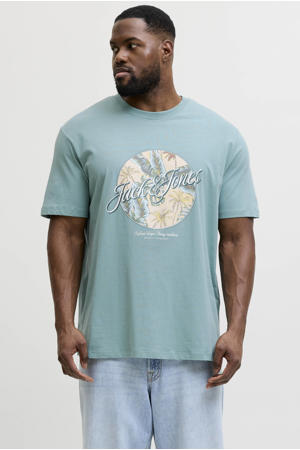 regular T-shirt blauw