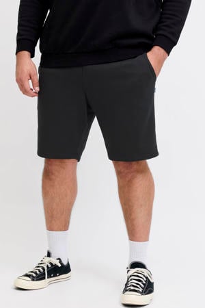 JPSTGORDON regular waist sweatshort donkerblauw