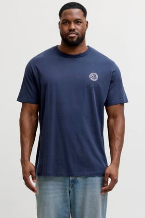 regular T-shirt donkerblauw