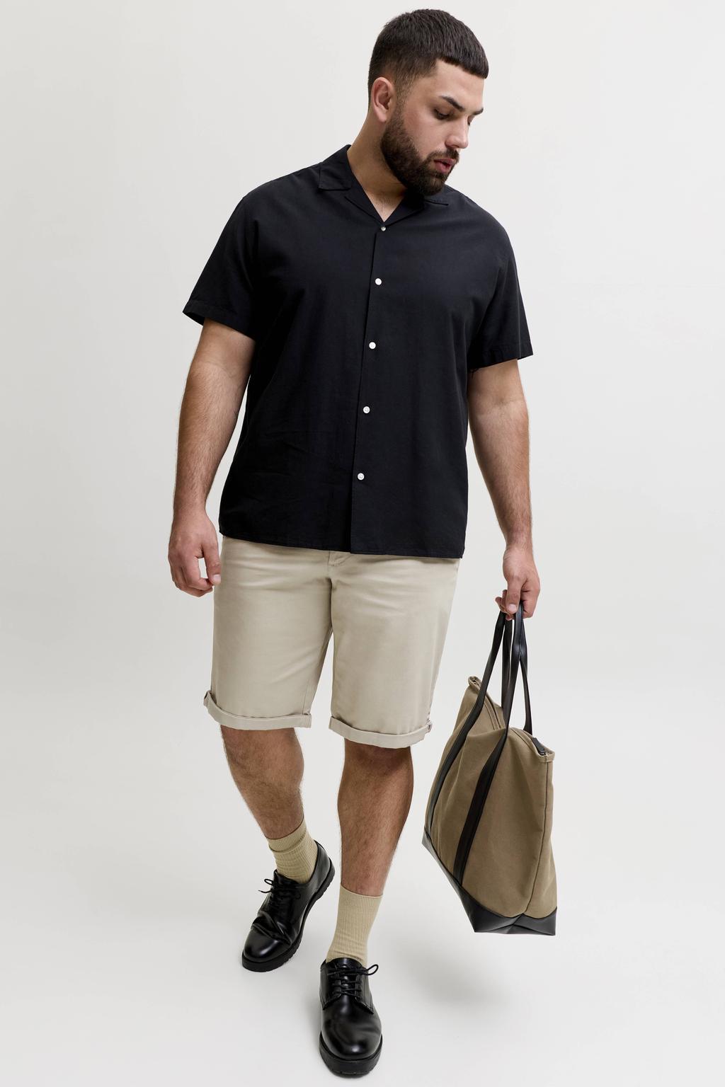 JACK & JONES PLUS SIZE JPSTBOWIE regular chino short beige
