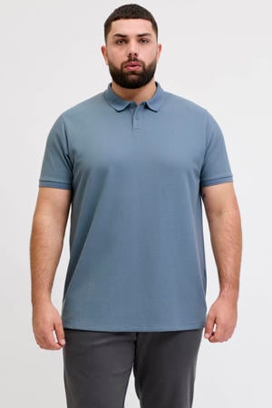 regular polo met ingebreid patroon Plus Size