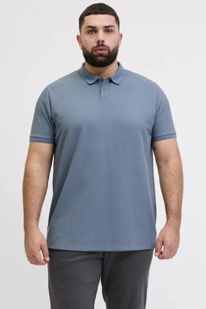 regular polo met ingebreid patroon Plus Size